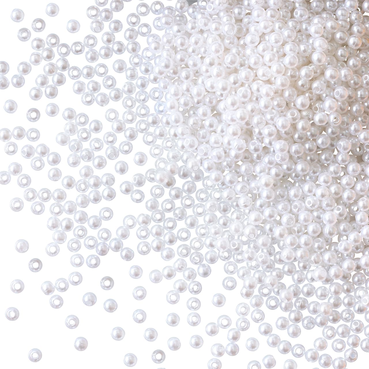 White Round Pearl Beads by Bead Landing™